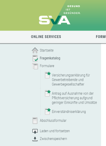 SVA Anmeldung